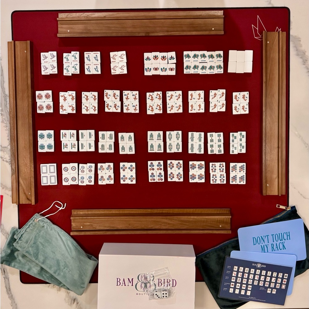 Bam Bird Origami Bundle - Brown Tile Set, Wooden racks, brown mat, plus plus